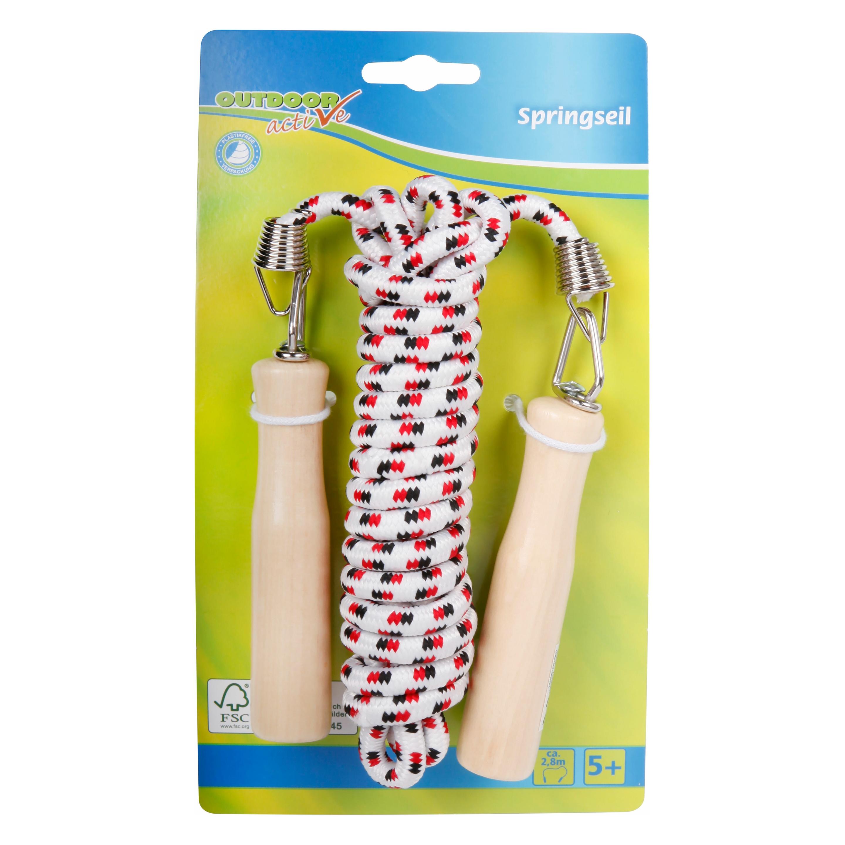 Outdoor Active Springseil mit Holzgriffen (280 cm) (0072203551)