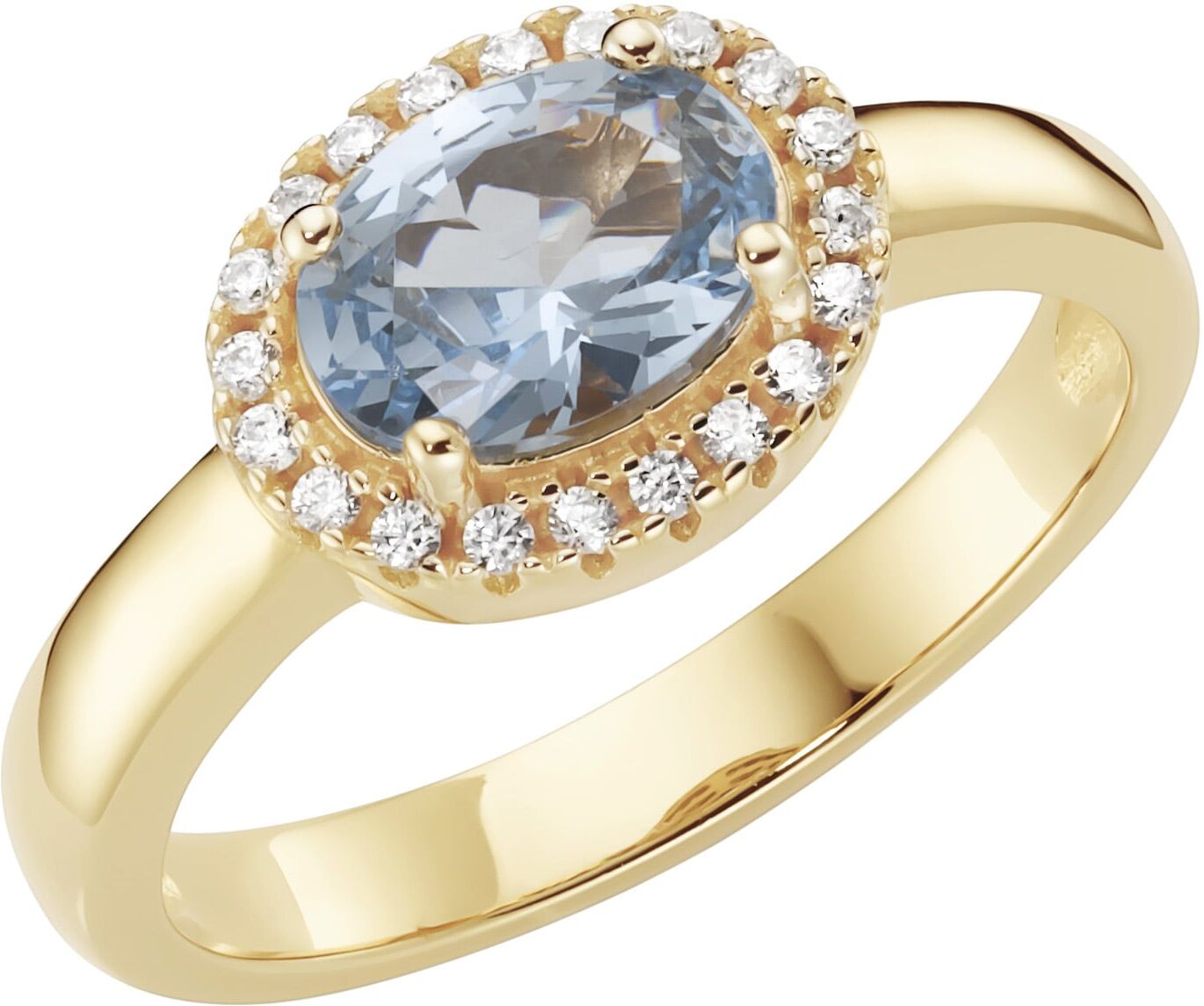 Fingerring SMART JEWEL "Ring mit weißen und hellblauem Zirkonia, Silber 925" Gr. 54, blau (hellblau), Fingerringe, Damen, 54, Silber 925 (Sterlingsilber), Fingerring