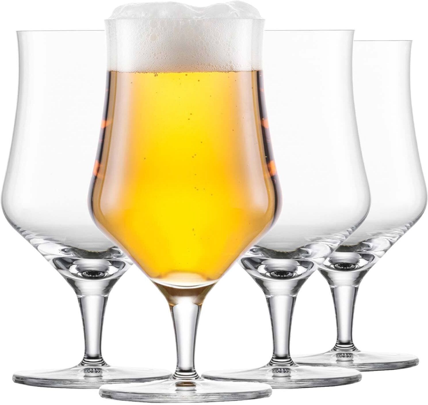 Bierglas SCHOTT-ZWIESEL "Craft Beer Gläser Beer Basic 0,3 Liter 4er Set transparent", bunt (transparent), 4 tlg., Glas, Trinkgefäße, Bierglas