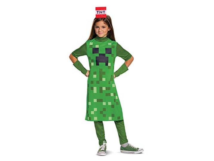 Disguise Offizielles Creeper Minecraft Kostüm Mädchen Faschingskostüme Kinder Kostüm Minecraft Kostum Kinder Karneval Kostüme Geburstag M