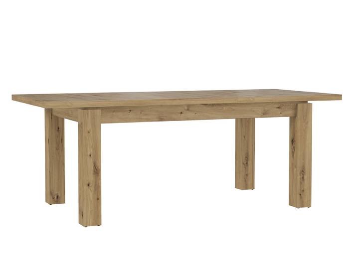 Table de repas extensible Corona Chene Artisan - Basika