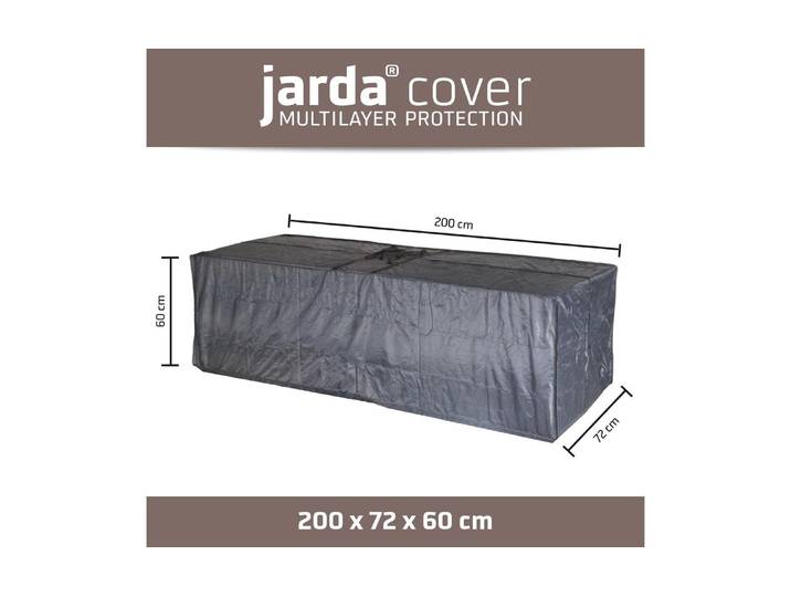 Abdeckhaube Cover Schutzhülle 200 x 72 x , grau (anthrazit), Polyester, Hüllen, Abdeckhaube