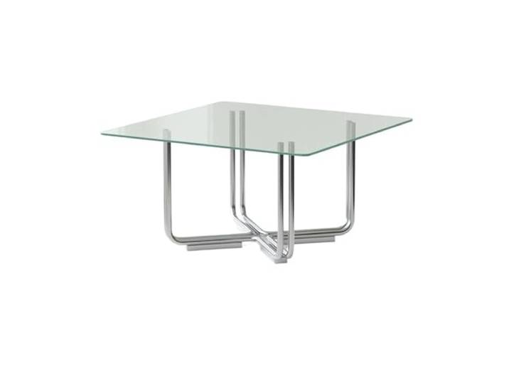 NIUHUAHUI Teetisch, Moderner Couchtisch aus Glas und Metall, 3 Größenoptionen for Wohnzimmer, Büro(S)