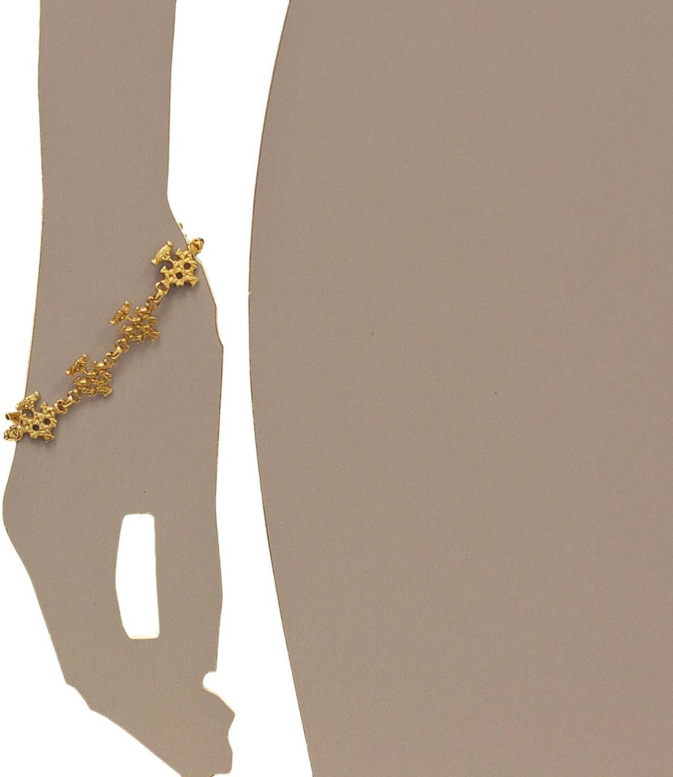Armband OSTSEE-SCHMUCK "Ostsee-Schmuck Armband Hiddensee Armband Hiddensee", gold (weiß, neutral), Armbänder, Damen, 19cm, Silber 925 (Sterlingsilber), Armband