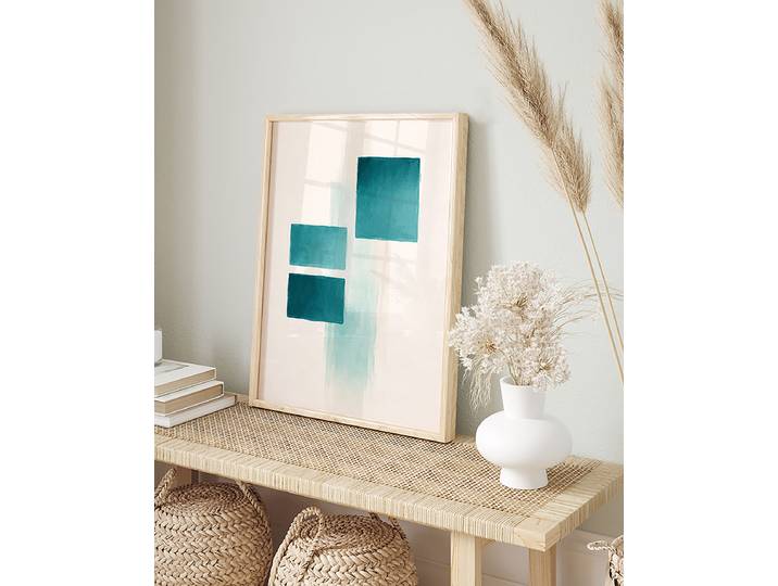 Kunstdruck Soft Alignment Abdeckung: Acrylglas Rahmen: Buche, lackiert Multicolor 32 x 42cm