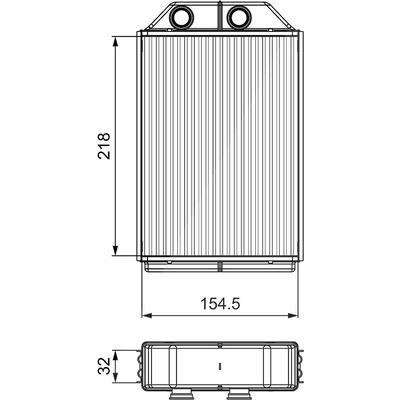 Valeo Wärmetauscher, Innenraumheizung [Hersteller-Nr. 811530] für Audi