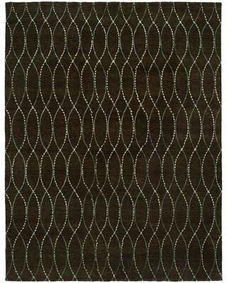 KALATY Origins Walnut Brown Hand-knotted Area Rug