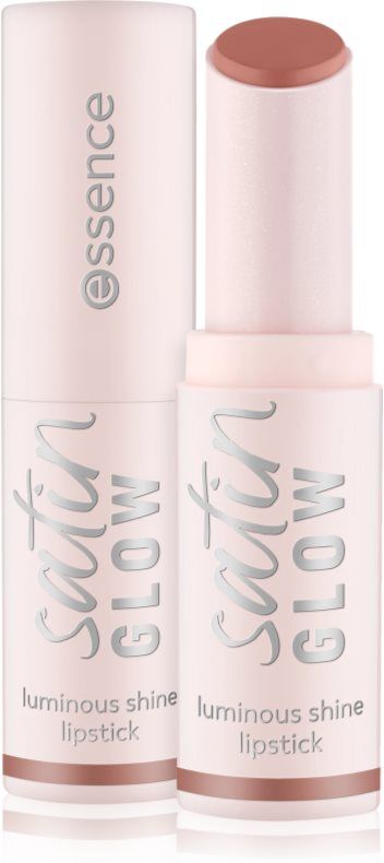 essence satin GLOW creamy lipstick with satin finish shade 05 Chai There! 3.5 g