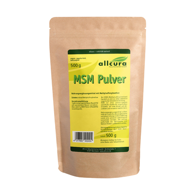 allcura Naturheilmittel GmbH MSM PULVER Methylsulfonylmethan 500 g 18391478