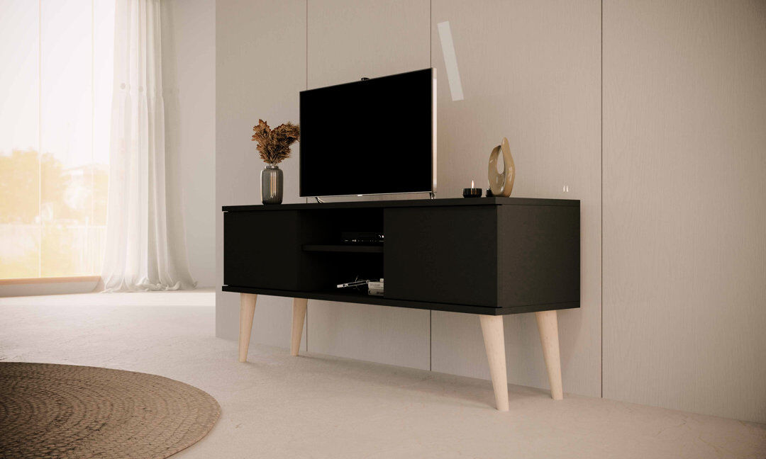 Norden Home Kaylani TV Stand Black 120cm W