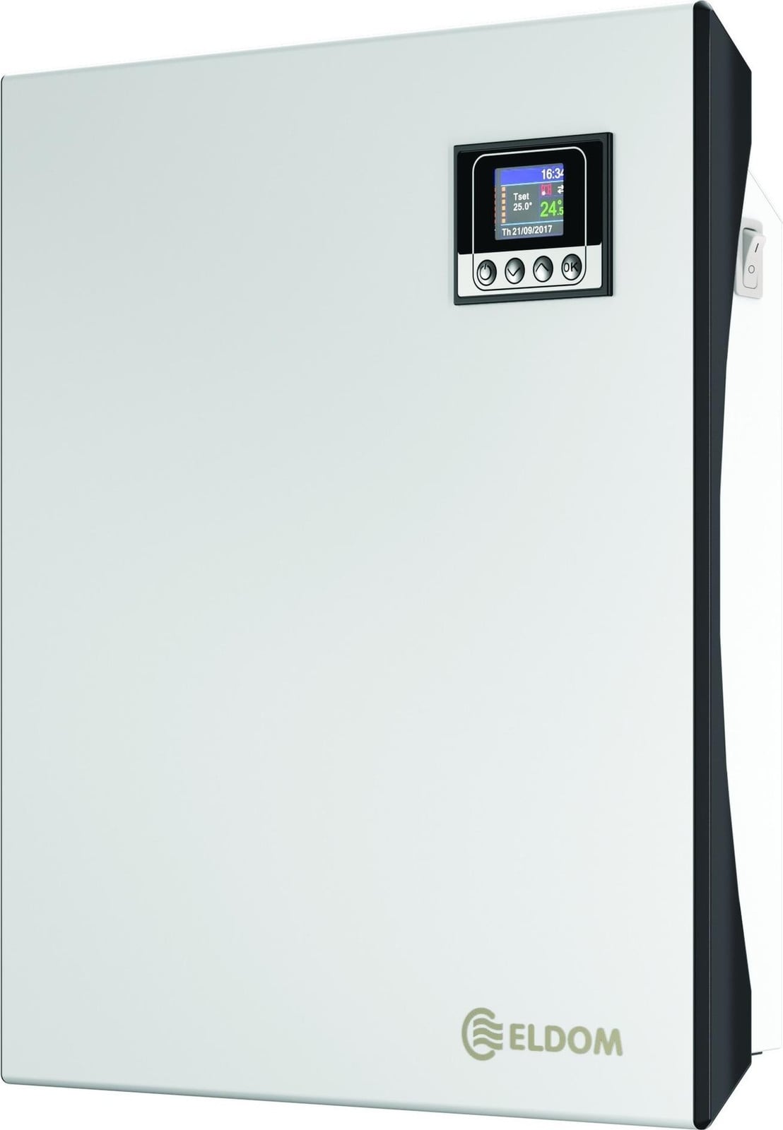 Eldom Elektrische convectorkachel - Wit - 500W - 40 x 45 cm