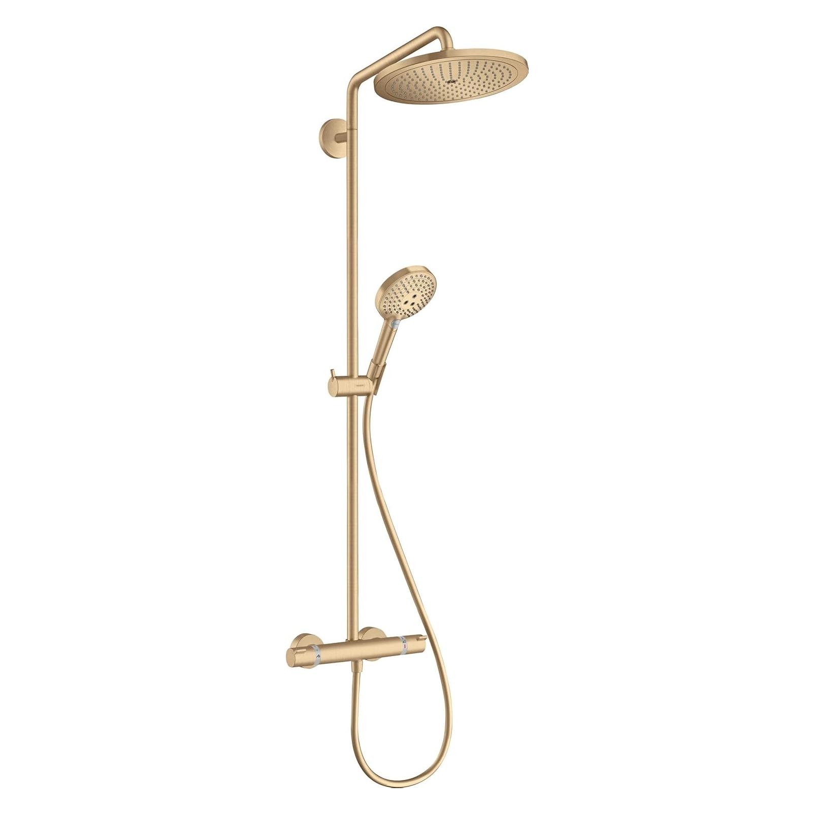 hansgrohe Croma Select S 280 Air 1jet Showerpipe Dito: mit EcoSmart : Farbe - Brushed Bronze (26891140)
