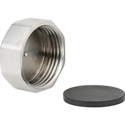 Verschlusskappe mit IG 3/4'' vernickelt