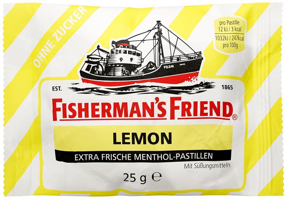 Fishermans Friend Lemon ohne Zucker Pastillen