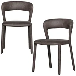 Stuhl-Set Noble Grau/Schwarz B: 51cm