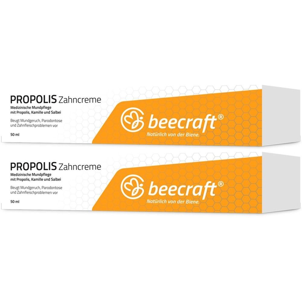 Beecraft Propolis Zahncrem x2 2x50 ml Zahncreme
