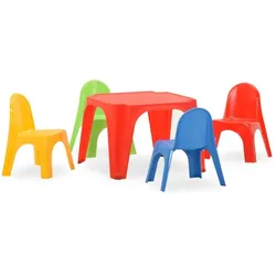 vidaXL, Kinderstuhl + Kindertisch, Alzonica (Kindersitzgruppe)