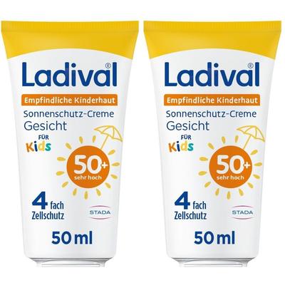 Ladival Empfindliche Kinderhaut Sonnenschutz-Creme LSF 50+ x2 2x50 ml Creme