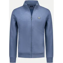 Sweatjacke mit Reißverschluss 2646-CAPRI BLUE MELANGE XL