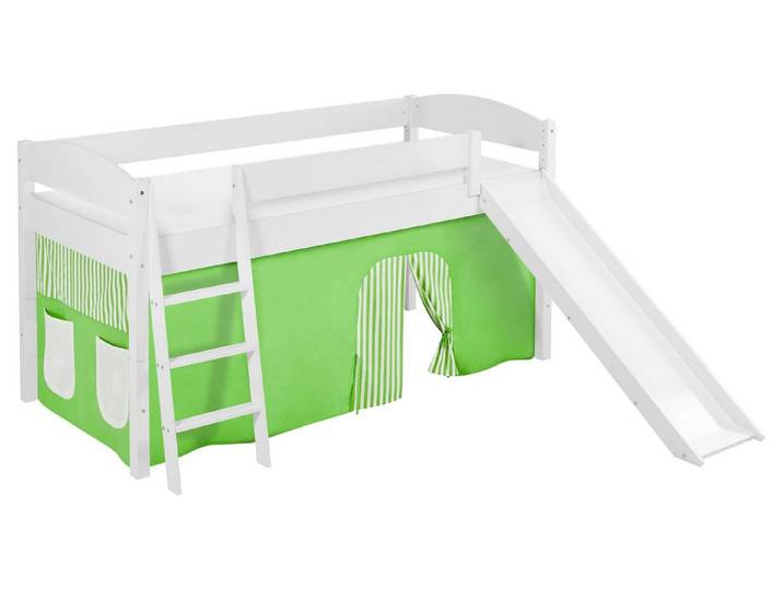 Lilokids Hochbett IDA Systembett Hochbett Umbaubar in Einzelbett, Hochbett und L-Etagenbett