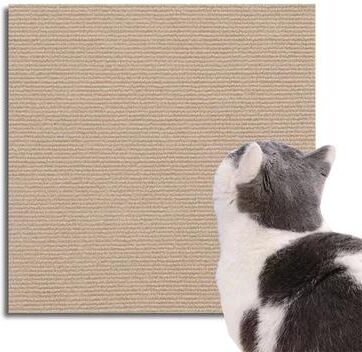 Uplift Picks Self Adhesive Cat Scratching Wall Mat For Climbing Crawling And Furniture Protection khaki 60x100 Cm