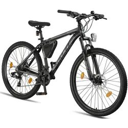 Licorne Bike Effect Premium Mountainbike in 26, 27,5 und 29 Zoll - Fahrrad für Jungen, Mädchen, Herren und Damen - Shimano 21 Gang-Schaltung - Herrenrad Zoll:29.00;Farbe:Schwarz/Anthrazit (2xDisc-Bremse)