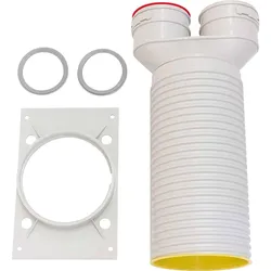 Vaillant Ventilanschluss gerade 125 mm für zwei Luftschläuche