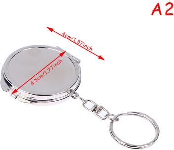 Market Central Double Sided Compact Mirror Keychain For Easy Touch Ups a