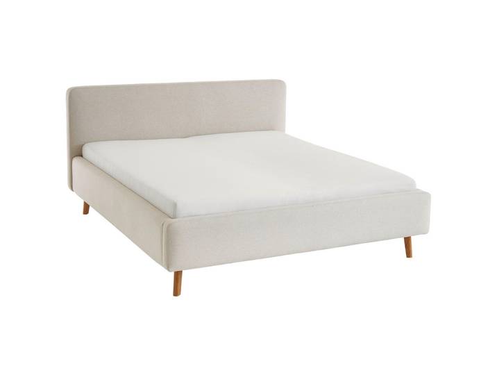 Xora Polsterbett, Beige, Holz, Esche,Birke, Buche, massiv,massiv, 160x200 cm, Reach, Bettkasten, Lattenrost, Stoffauswahl, In verschiedenen Grössen erhältlich,individuelle Liegehärteeinstellung, Schlafzimmer, Bett, Doppelbetten