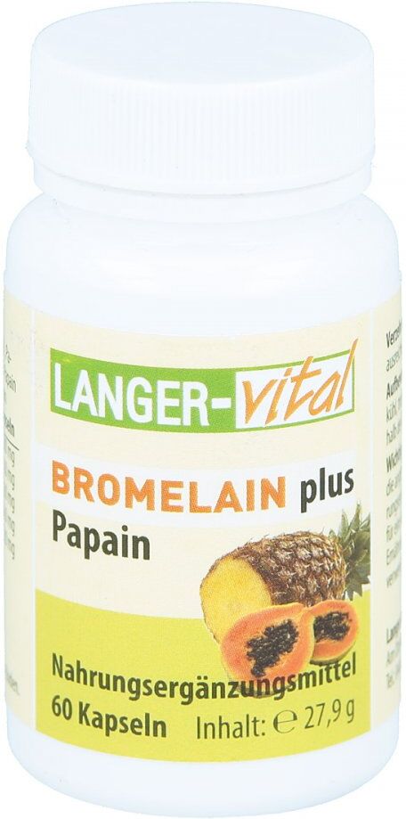 Langer vital Bromelain 160 mg+ Papain 160 mg Tg. Kapseln
