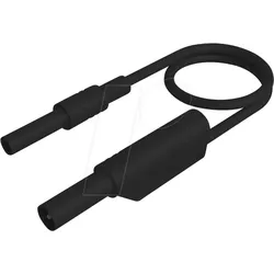 MAL S WSB 200 SW - Messleitung, 2,5 mm2, 2,00 m, schwarz, gesichert, stapelbar