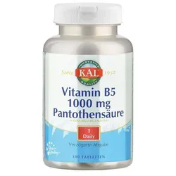 Vitamin B5 1000 mg Pantothensäure Kal 100 ST