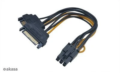 AKASA SATA power to 6pin