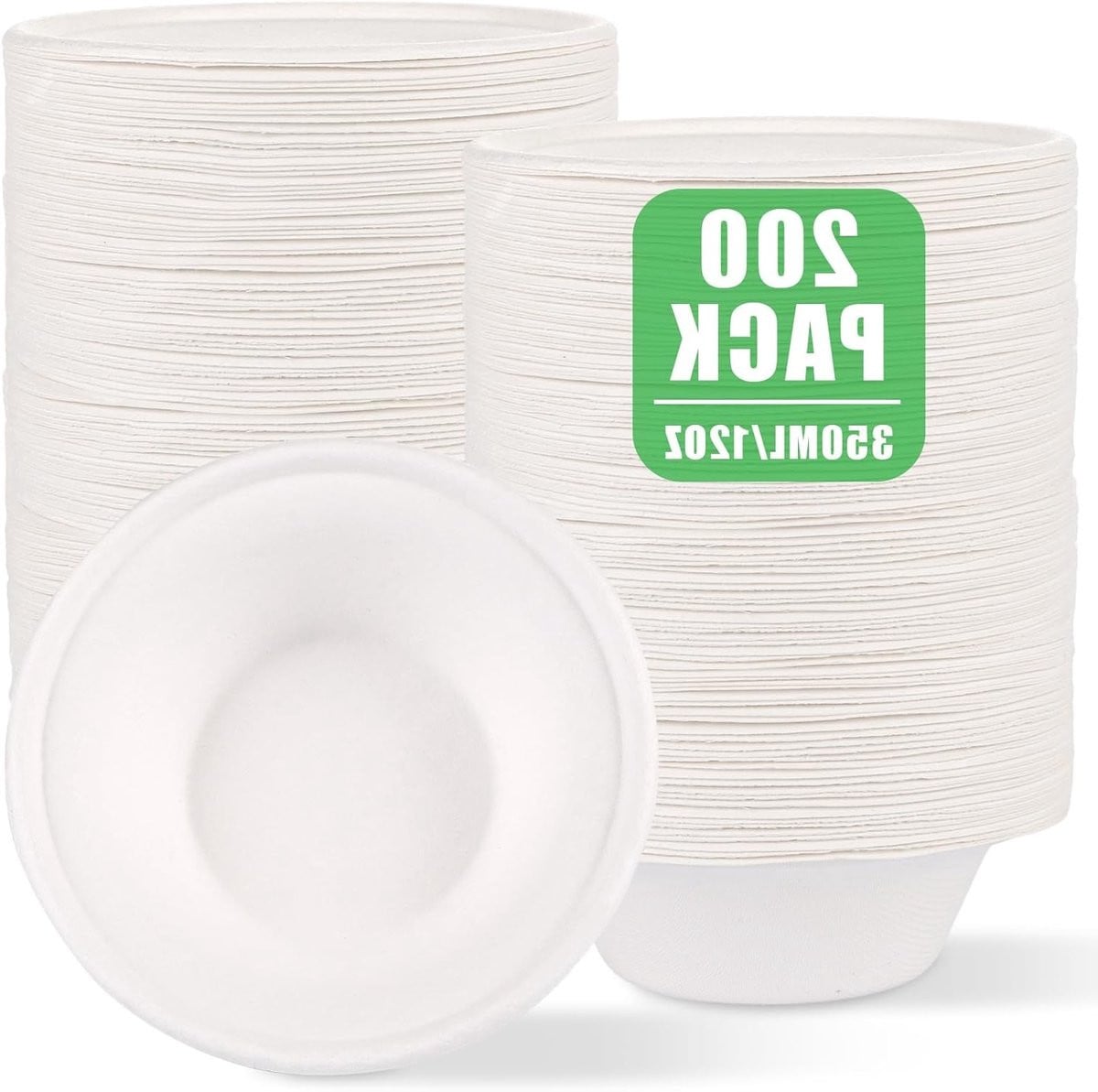 200 stuks Composteerbare Soepkommen 350 ml voor Feesten en Picknicks