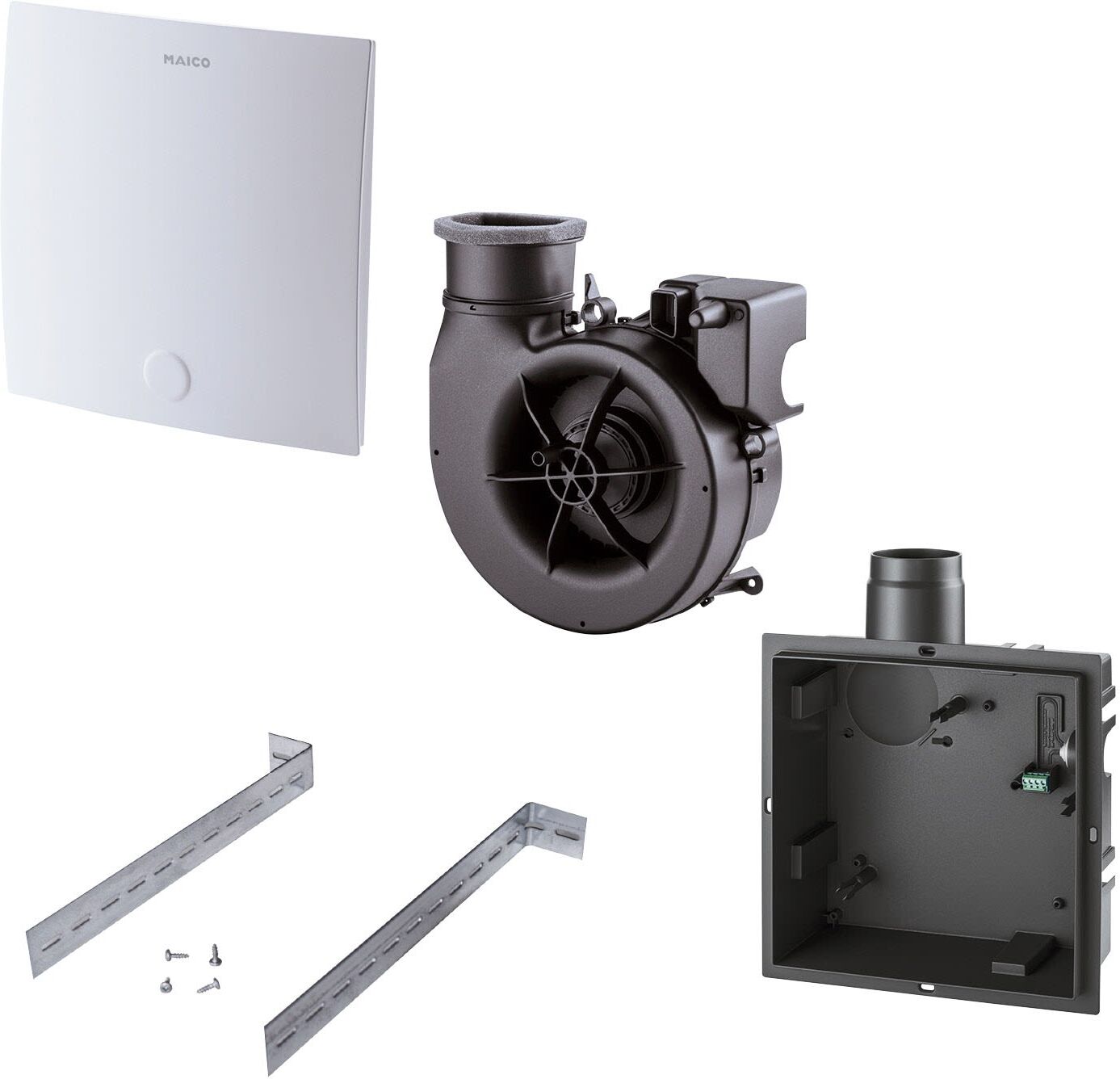 MAICO ventilation set motion detector windowless bathroom EB FB 0093.1640