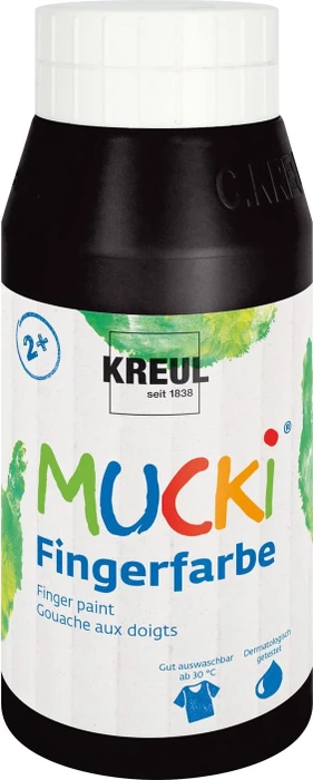 KREUL MUCKI Fingerfarbe schwarz 750,0 ml