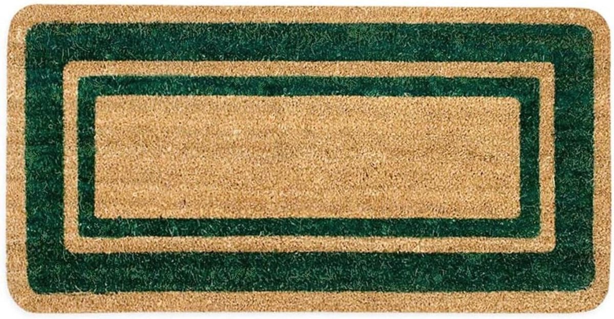 Voetmat Kokosvezel Groen - Antislip Entremat - 70 x 140 cm