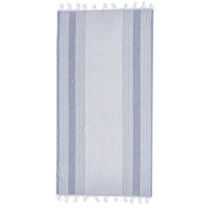 Zollner Strandtuch Hamamtuch Pharao, 90 x 170 cm, aus 100% Baumwolle, blau