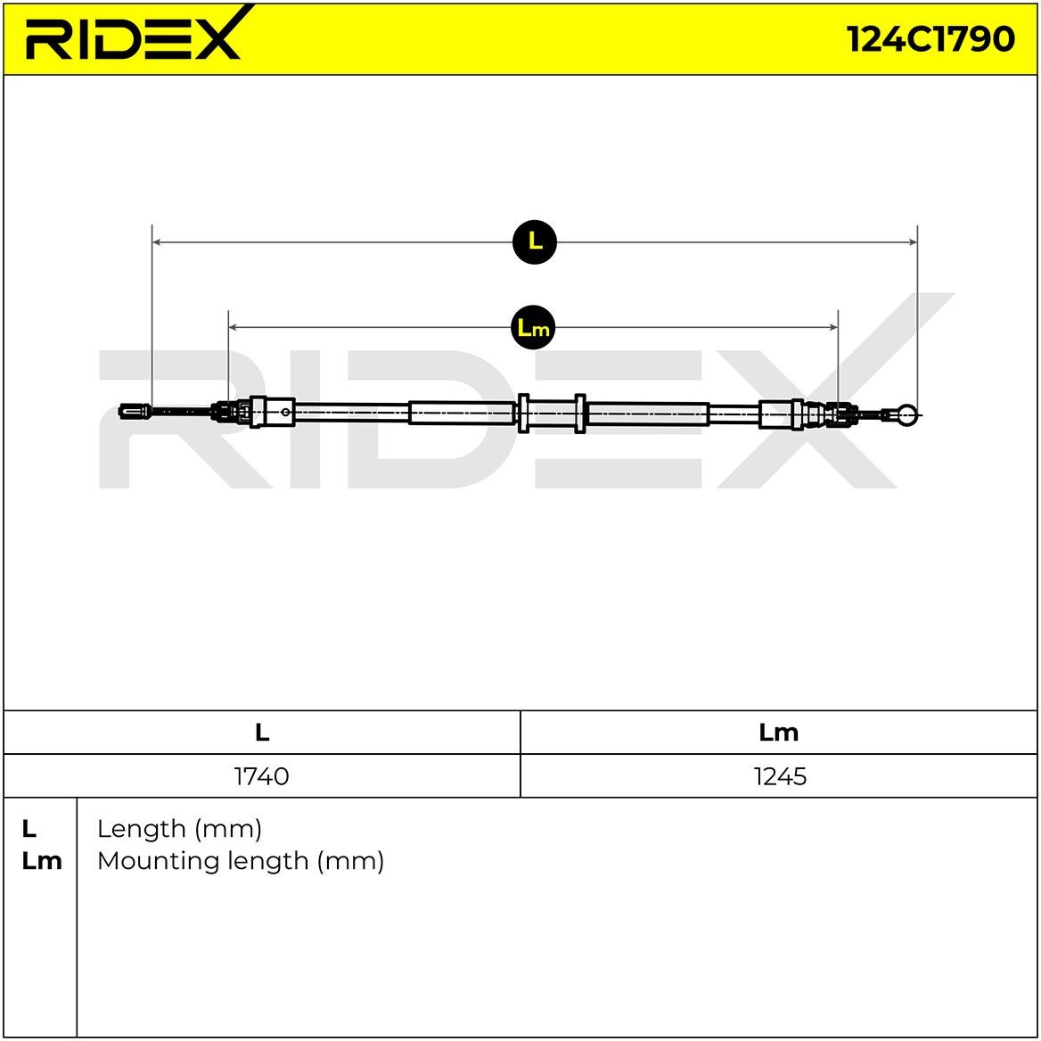 RIDEX 124C1790 Handbremsseil