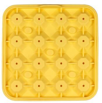 The Handy Homestead Diamond Ice Cube Tray Silicone Whiskey Ice Mold With Grid Box yellow
