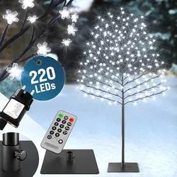Monzana Deuba Kirschblütenbaum 220 cm 220 LED kaltweiß Fernbedienung