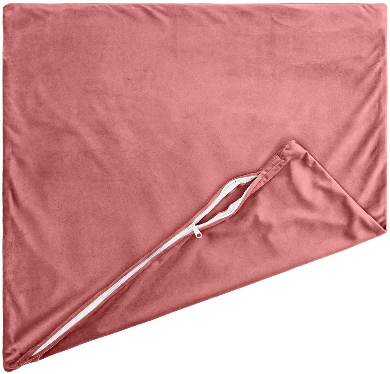 vidaXL Coussin avec oreiller HEERLEN 2 pièces Rose Velours