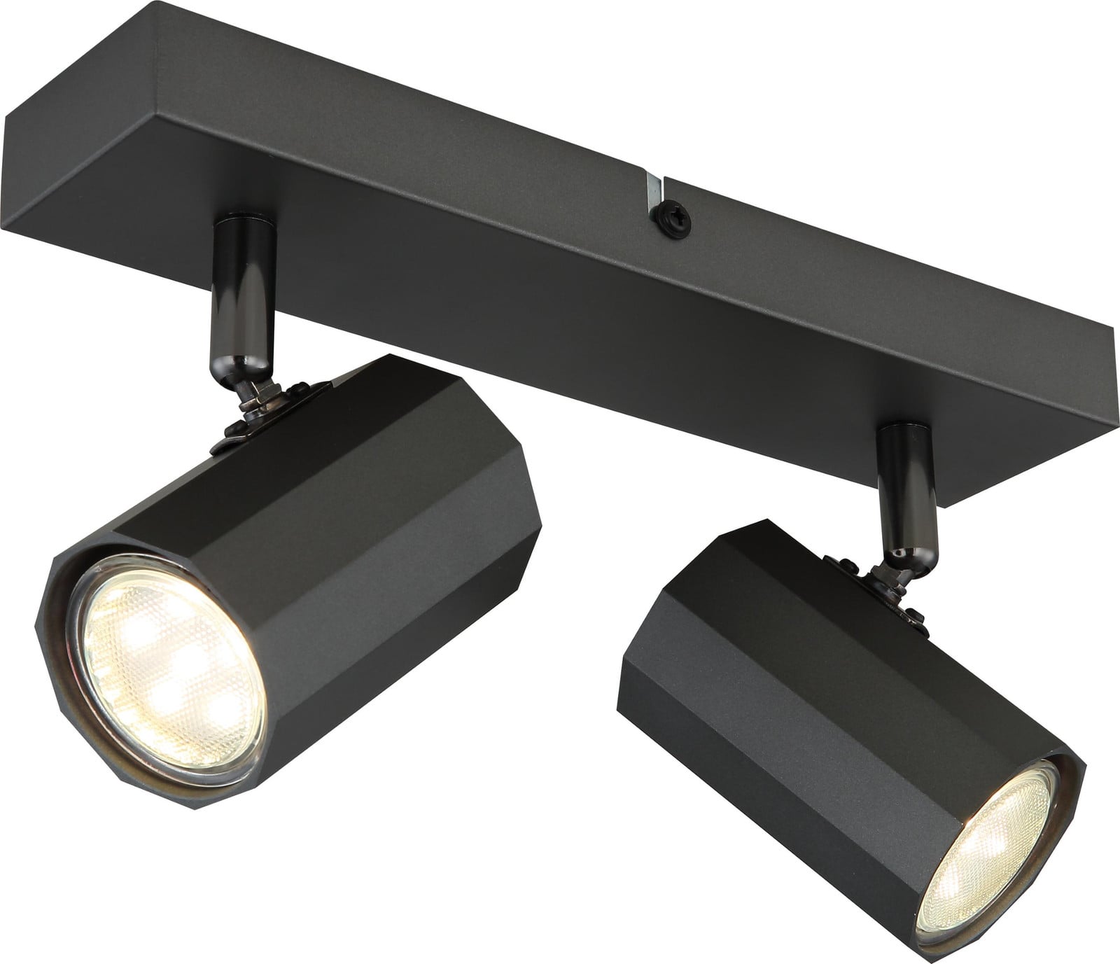 Globo Moderne Cilinder Plafondlamp Grijs Aluminium met GU10 LED