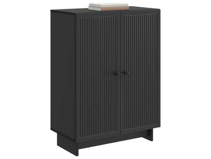 vidaXL Sideboard Schwarz 66 x 34,5 x 90 cm Holzwerkstoff