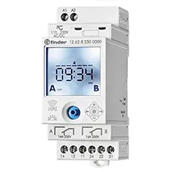 Finder Digitale Zeitschaltuhr mit Wochenprogrammierung, 16A, NFC