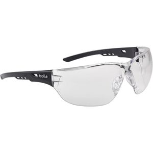 Bolle Schutzbrille Ness, klar, Bügelbrille, schwarz