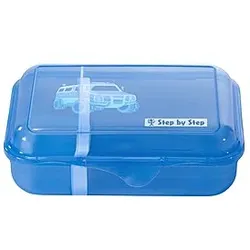 Step by Step Brotdose Police Truck Charly Blau