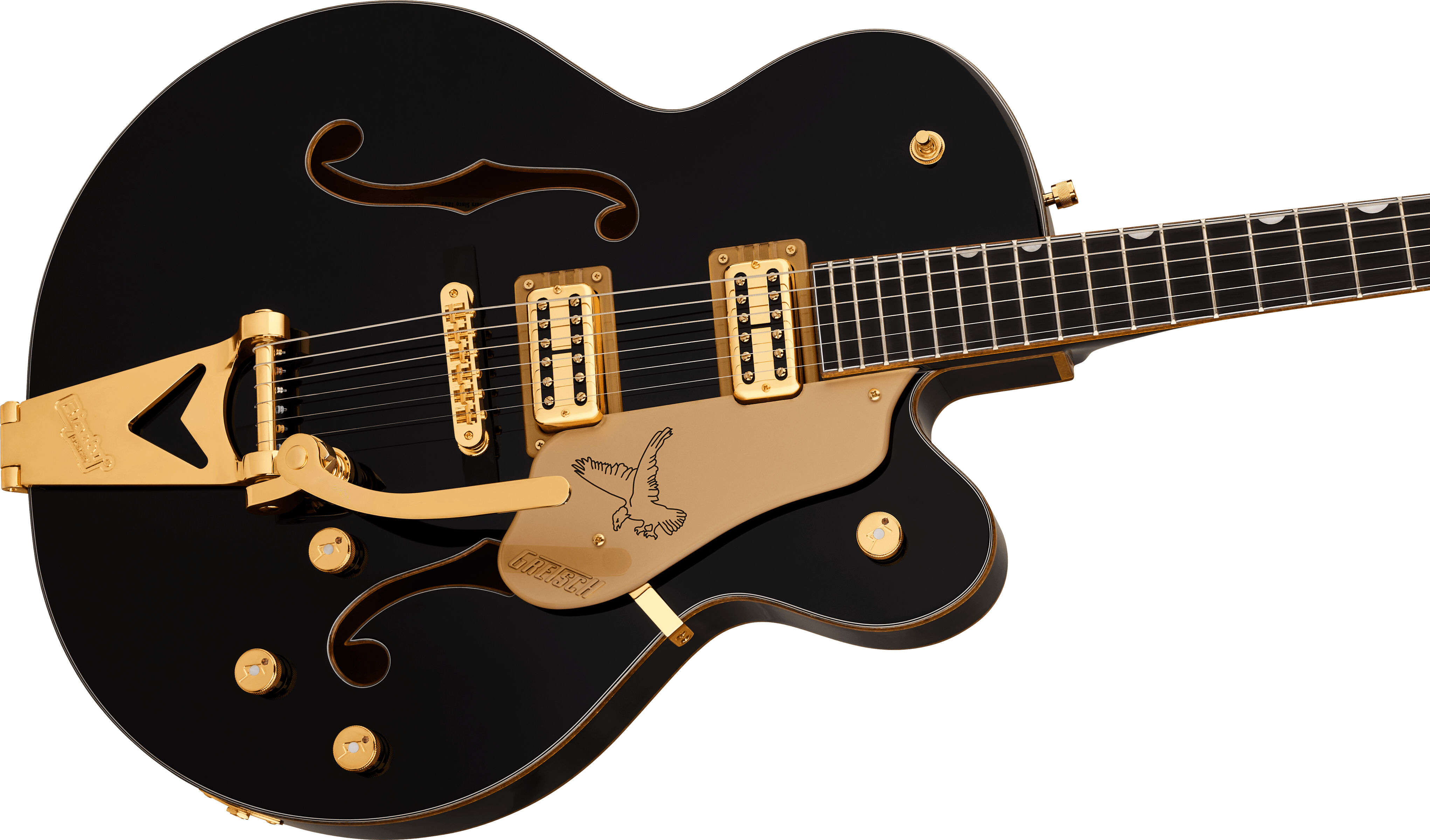 Gretsch Synchromatic Falcon Single-Cut Bigsby Ebony Fingerboard, Black