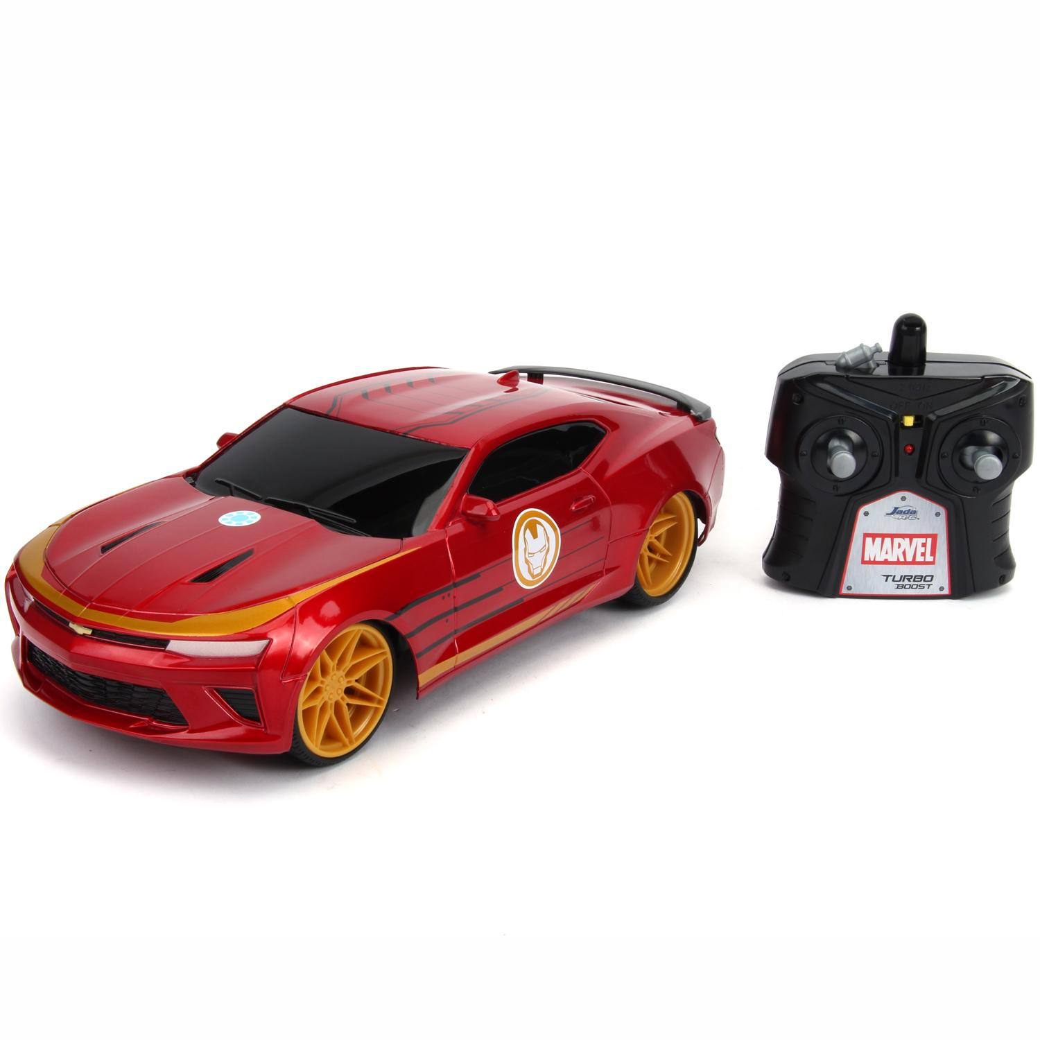 Marvel Avengers Iron Man Jada Chevrolet 2016 RC-auto, rood