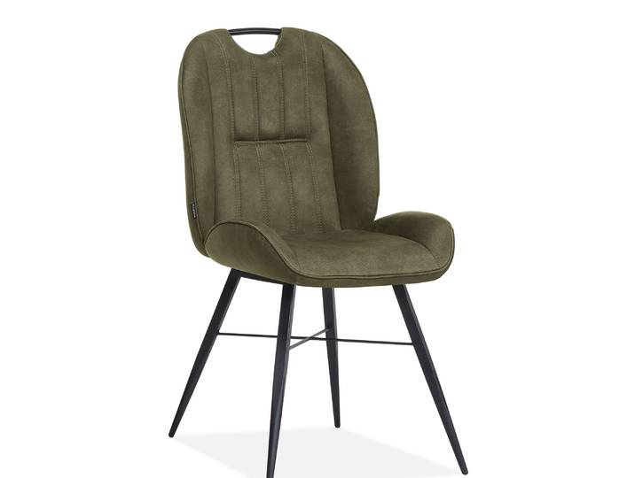 2er Set Maxfurn Shelton Dining Stuhl Metall/luxor Stoff